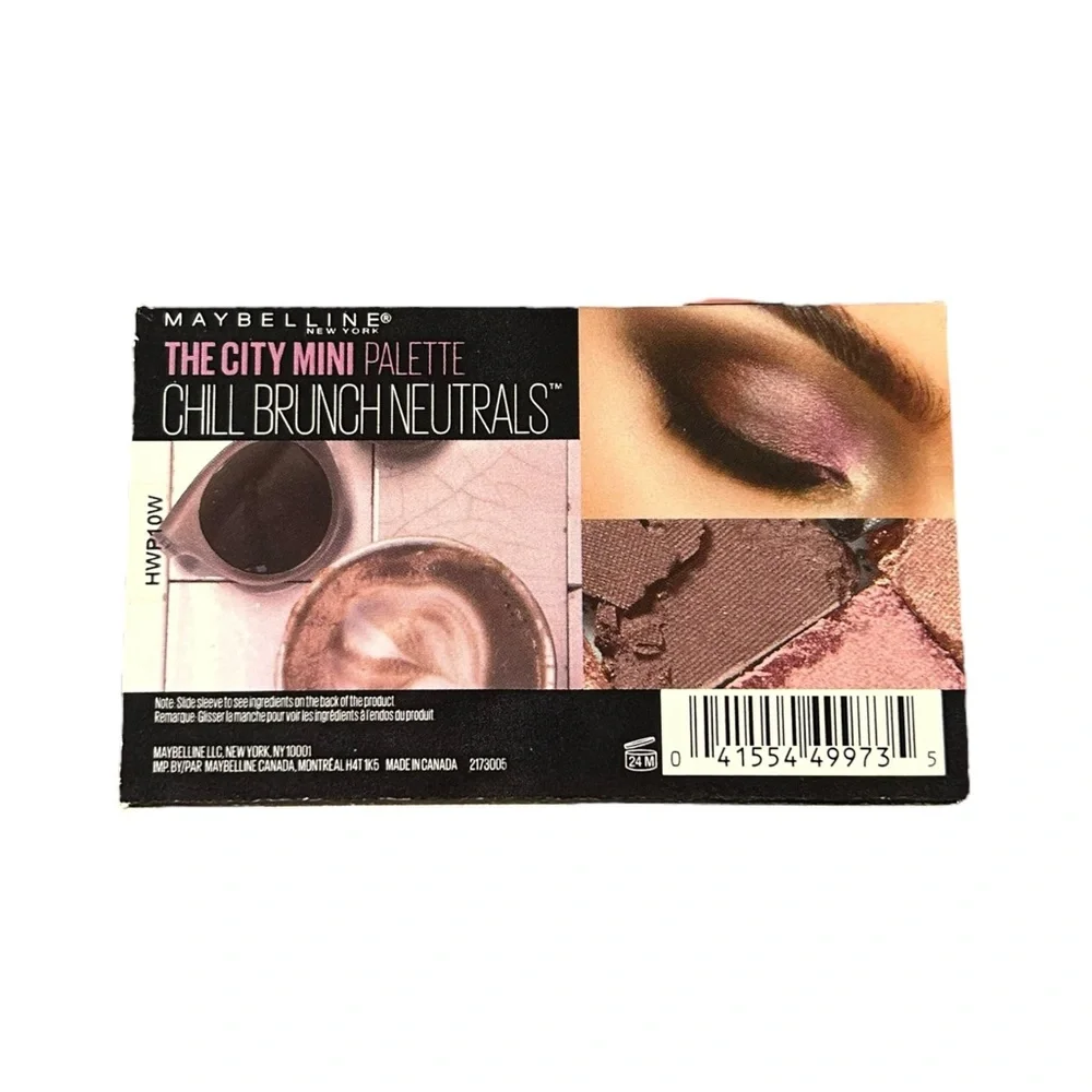 Maybelline The City Mini Palette in Chill Brunch Classic Neutrals Eyeshadow NWT